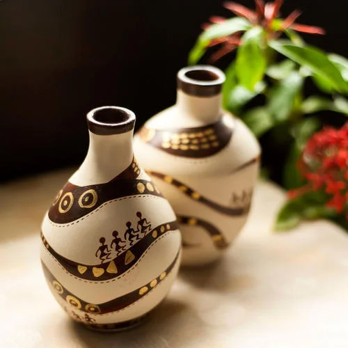 Clay Flower Vase - Color: Various Available