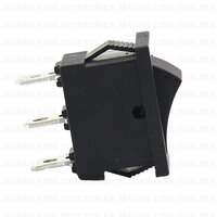 RS12 BLACK 3 PIN ON-OFF, Three Position (Center OFF)