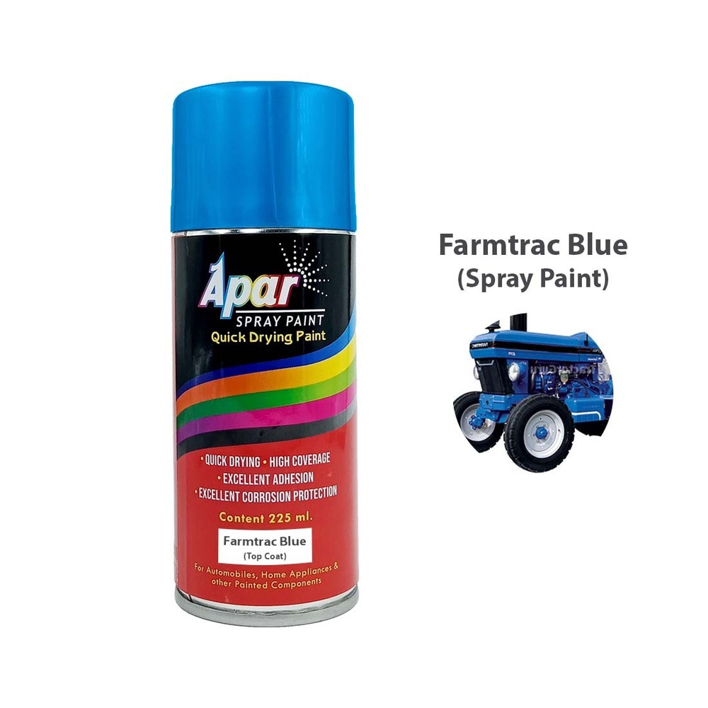 Apar Spray Paint Ft. Blue Compatible For Farmtrac Tractors -225 Ml - Physical Form: Liquid