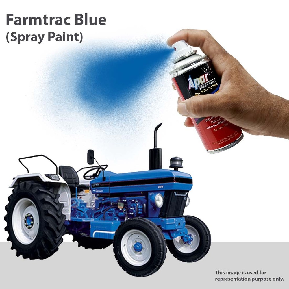 Apar Spray Paint Ft. Blue Compatible For Farmtrac Tractors -225 Ml - Physical Form: Liquid