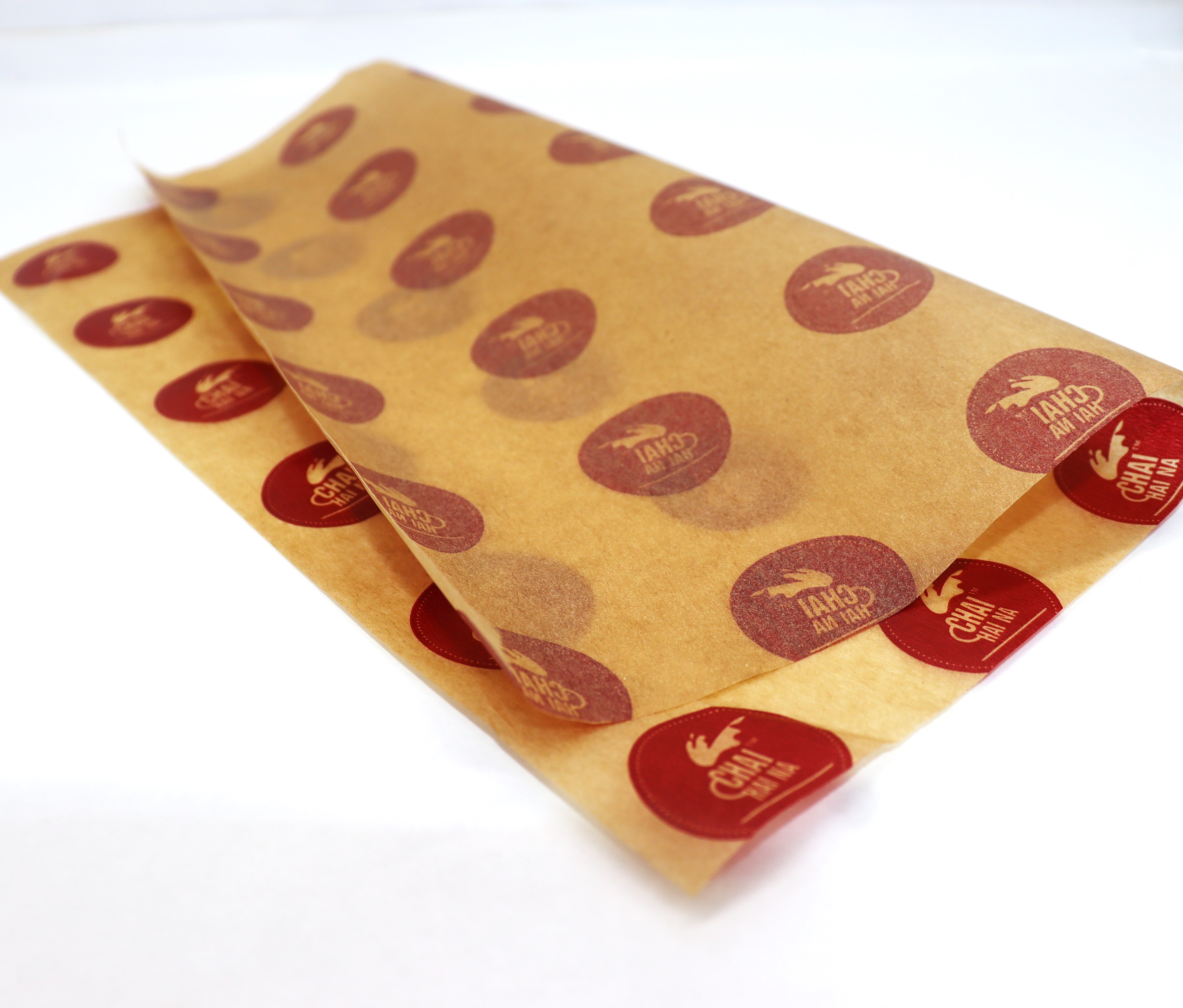 Logo Continue Printed One Side Coated Butter Paper 60gsm - Color: Multicolor