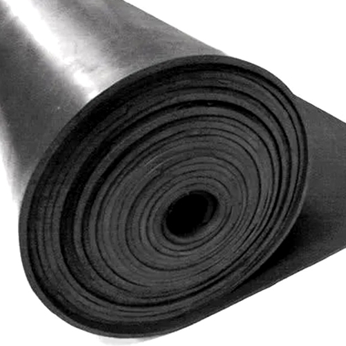 Black Rubber Sheet - 1.2m x 10m, Rigid High-Quality Material, Multiple Thickness Options, High Wear Resistance, Elegant Plain Style
