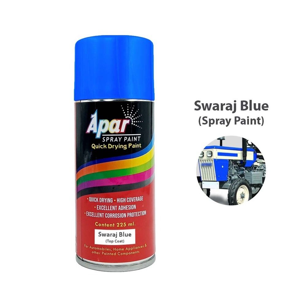 Apar Spray Paint Sw. Blue  Compatible For Swaraj Tractors -225 Ml - Physical Form: Liquid