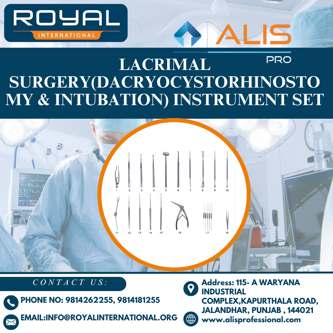 Lacrimal surgery(dacryocystorhinostomy & intubation) instrument set