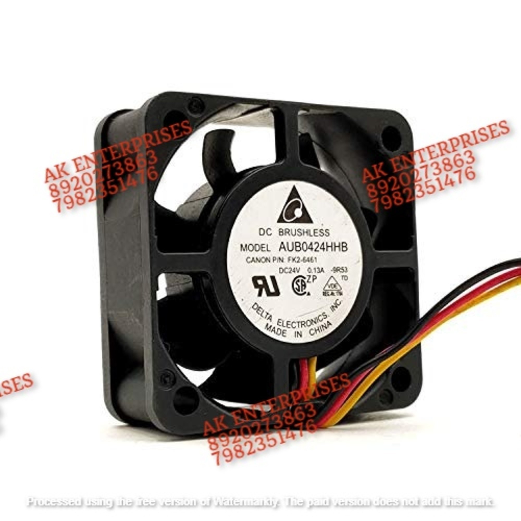 Delta Aub0424hhb Axial Fan 24v-0.13a Dc Brushless Air Cooling Fan 3000 Rpm 40 * 40 * 15mm 3-wire