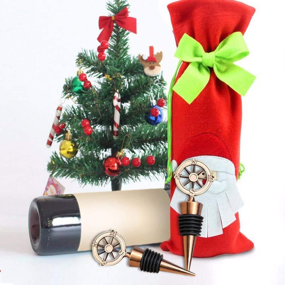 CHERRYBOX On Da House Bottle Stoppers/Air Tight Seal (Pack of 3) | Vintage Copper Compass Bottle Cap