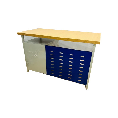 School Teacher Table - Color: Blue And White