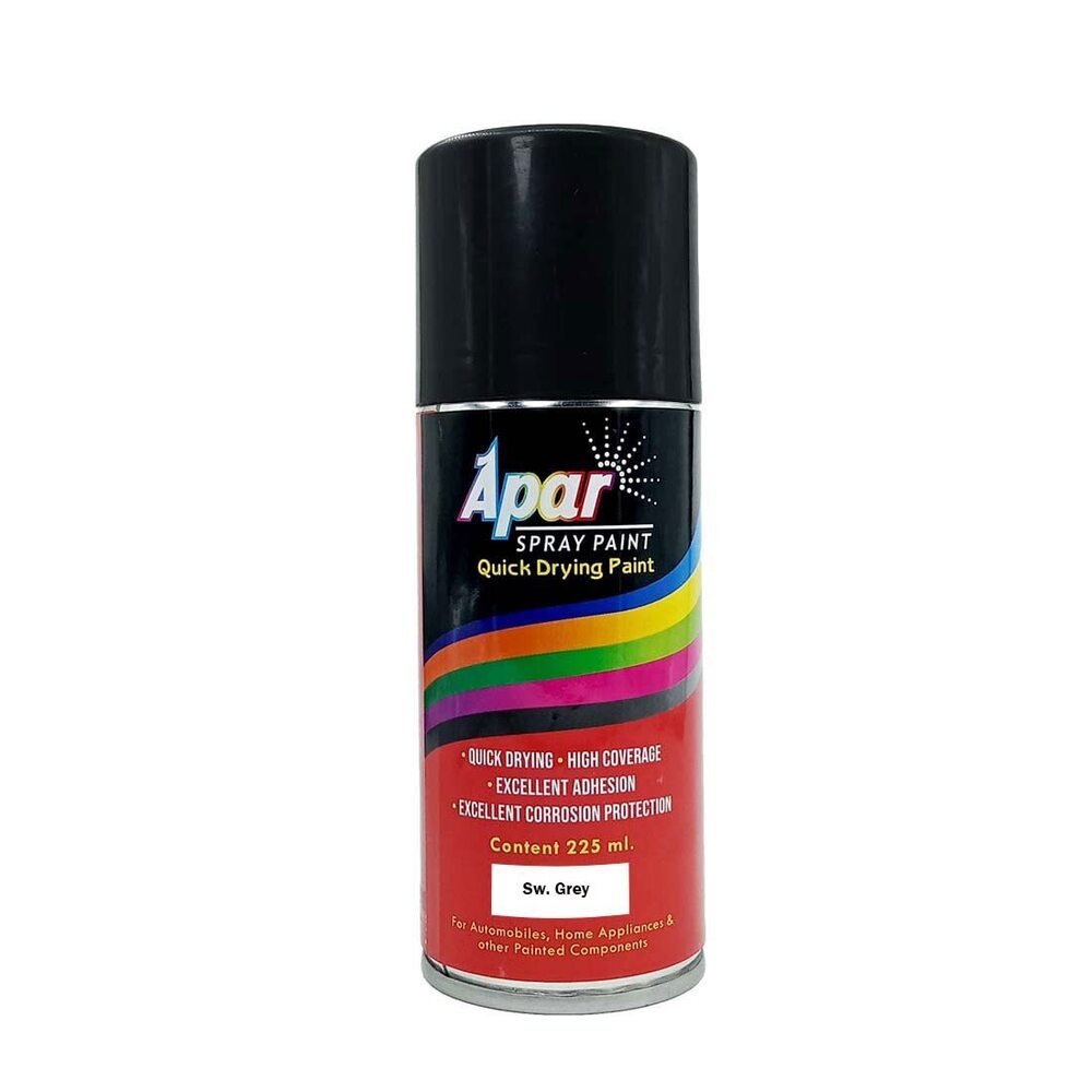 Apar Spray Paint Sw. Grey  Compatible for Swaraj Tractors -225 ml