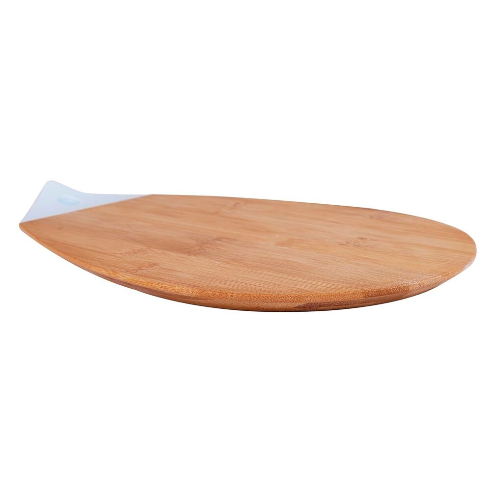 CHERRYBOX On Da House Bamboo Chopping - Cutting Board | Silicone Holder/Grip (31 x 20.5)