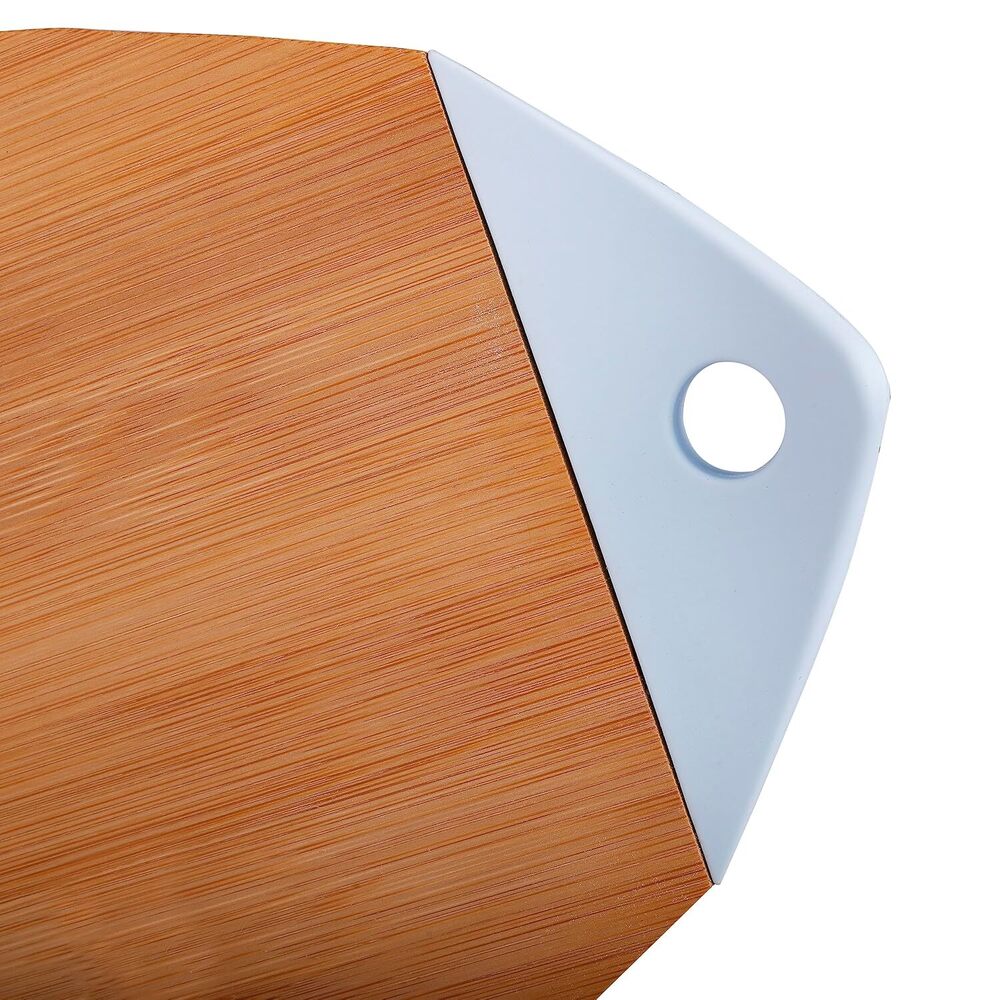 CHERRYBOX On Da House Bamboo Chopping - Cutting Board | Silicone Holder/Grip (31 x 20.5)