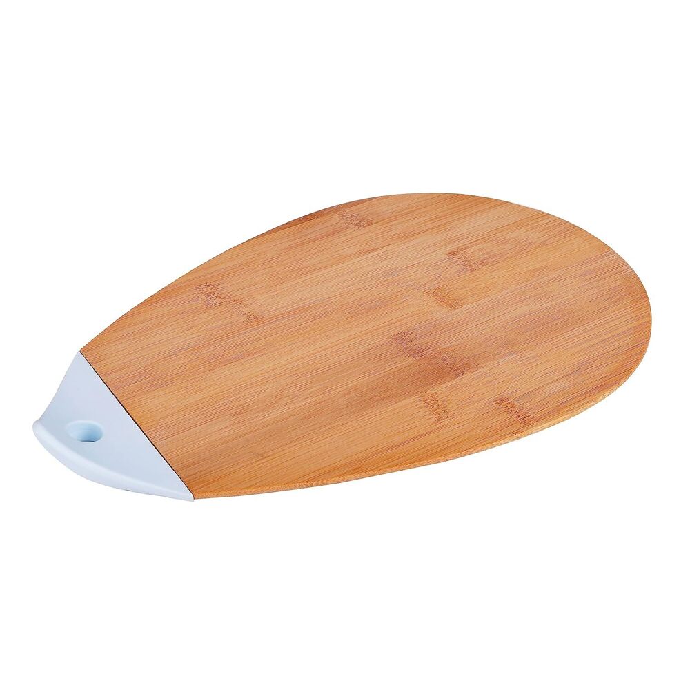 CHERRYBOX On Da House Bamboo Chopping - Cutting Board | Silicone Holder/Grip (31 x 20.5)