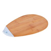 CHERRYBOX On Da House Bamboo Chopping - Cutting Board | Silicone Holder/Grip (31 x 20.5)