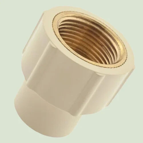 Cpcv Female Brass Threaded Adapter - Color: Yellow