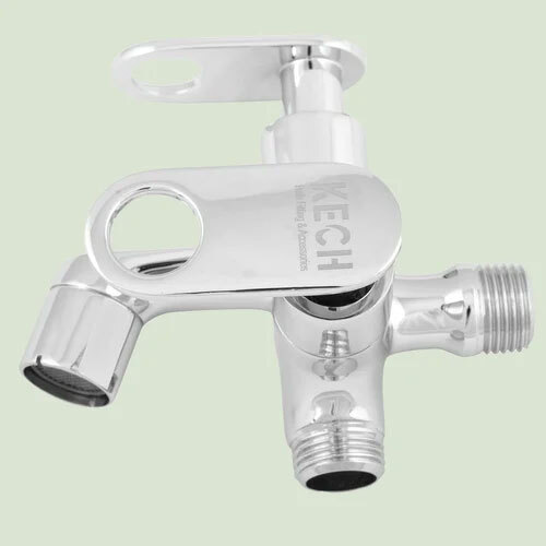 Wall Mixer 3 In 1 With Long L Bend Pipe - Color: Silver