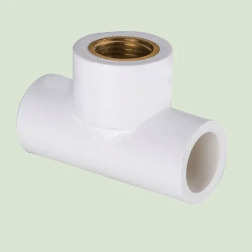 Upvc Brass Tee - Color: White