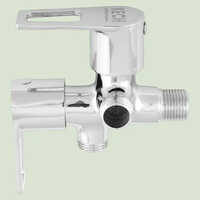 Pillar Bib Cock - Carbon Steel Material | Silver Finish Ideal for Robust Plumbing Solutions