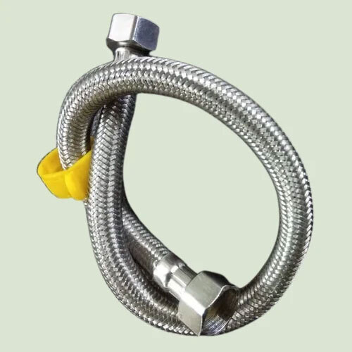 Ss 304 Braided Connection Pipe - Color: Silver