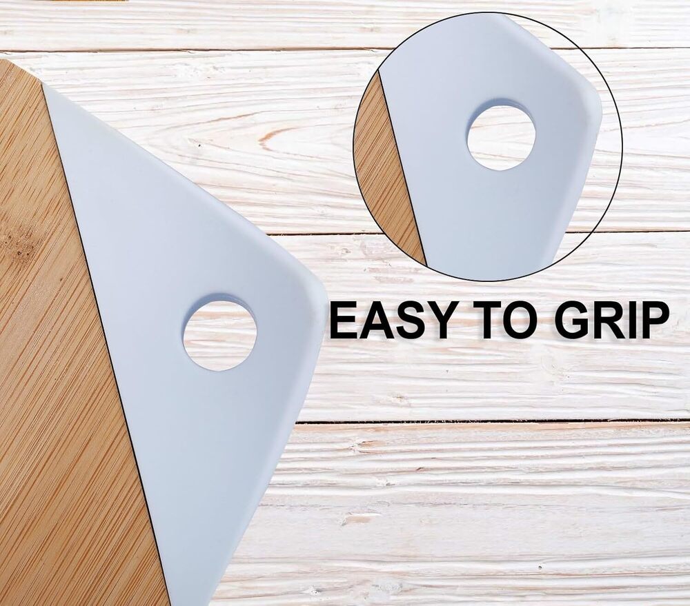 Cherrybox On Da House Bamboo Chopping | Cutting Board - 30.5cm X 23cm , Pink And Blue Silicone Grip For Enhanced Stability And Comfort