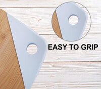 CHERRYBOX On Da House Bamboo Chopping | Cutting Board - Silicone Grip (30.5 x 23)