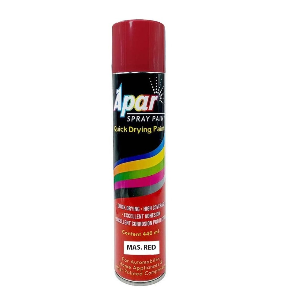 Apar Spray Paint Mas. Red  Compatible For Massey Tractors -440Ml - Physical Form: Liquid