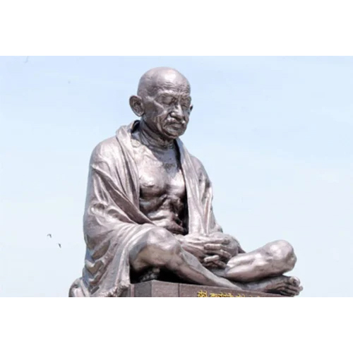 Frp Mahatma Gandhi Statue - Color: Grey