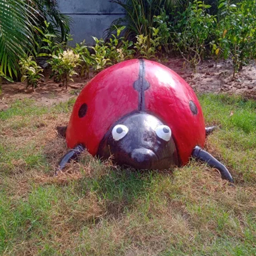 Lady Bugs Sculpture - Color: Red