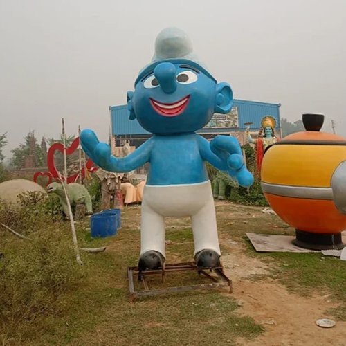 FRP Fiber Smurf Statue