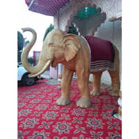 Fiber Elephant Statue - High-quality Frp Material, Various Sizes Available, Elegant Brown Color | Intricately Detailed, Perfect For Garden Decoration