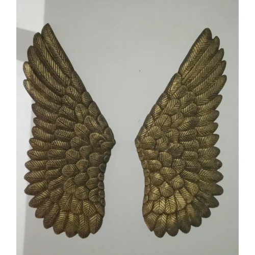 FRP Golden Wings Statue