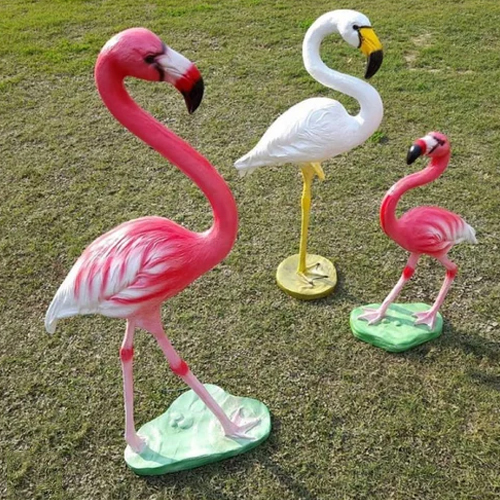 Frp Flamingo Statue - Size: 2 Feet