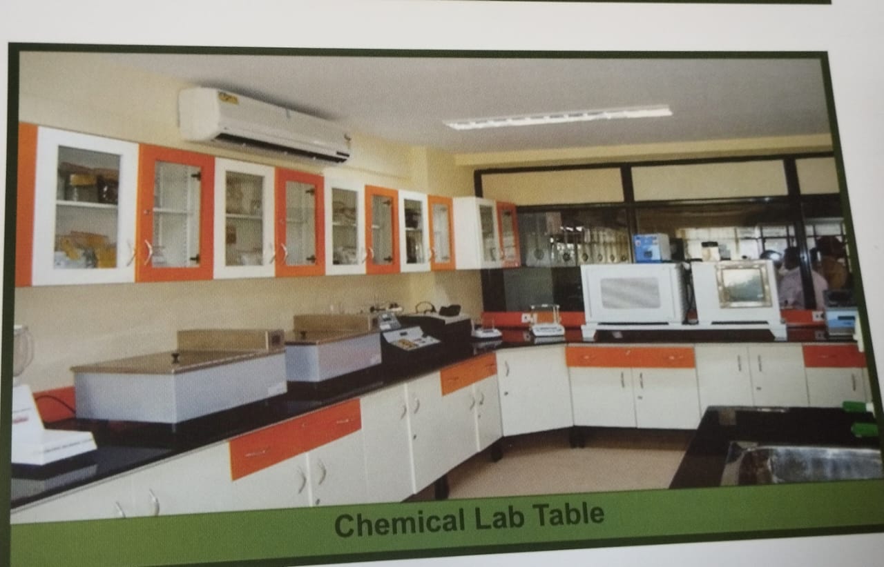 Laboratory Furniture - Color: White And Orange