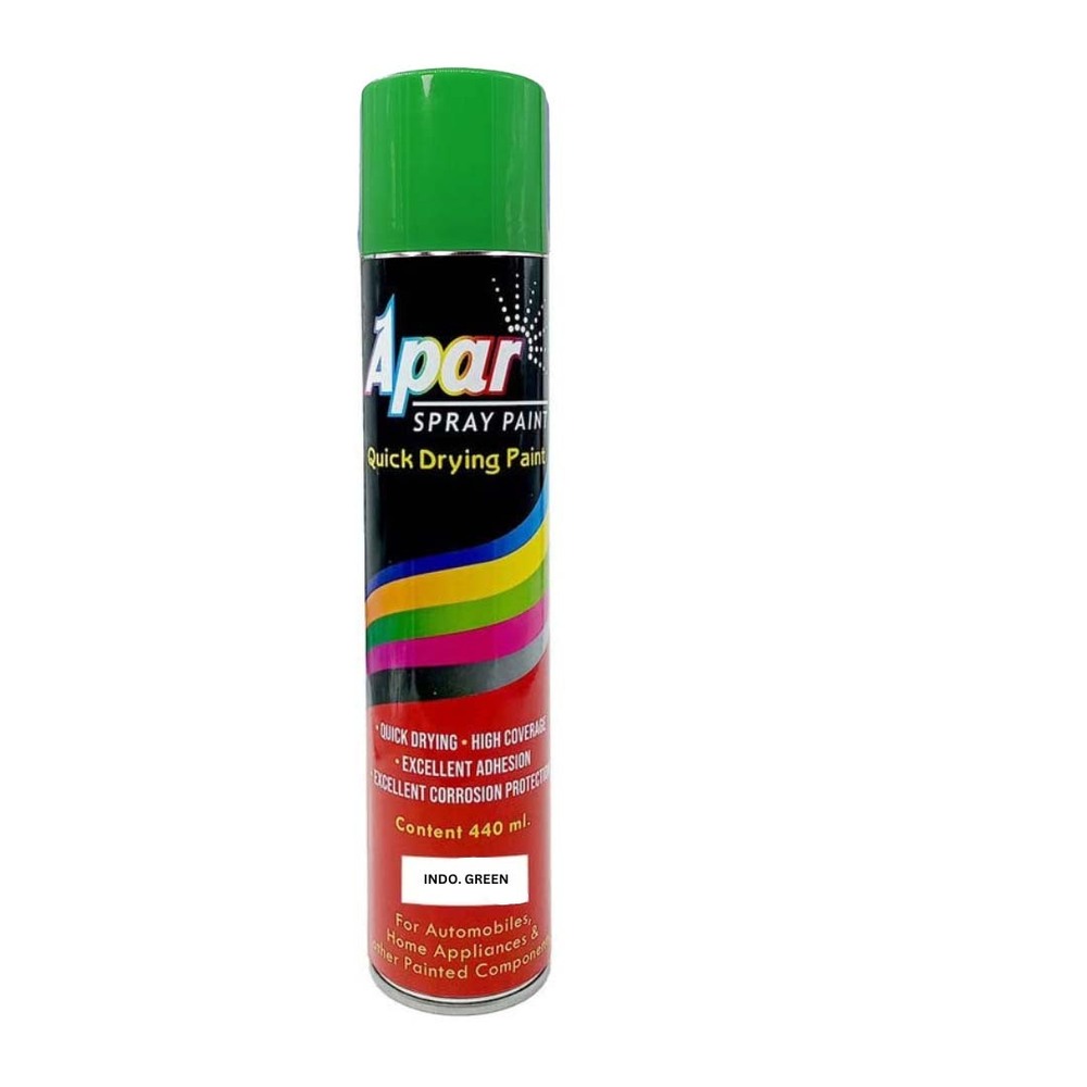 Apar Spray Paint Indo. Green  Compatible For Indofarm Tractors -440 Ml - Physical Form: Liquid