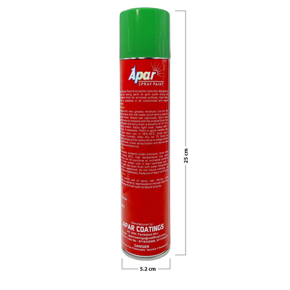 Apar Spray Paint Indo. Green  Compatible for Indofarm Tractors -440 ml