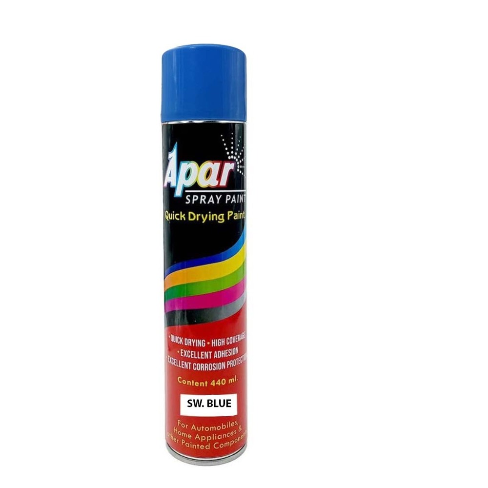 Apar  Spray Paint Sw. Blue  Compatible For Swaraj Tractors -440 Ml - Physical Form: Liquid