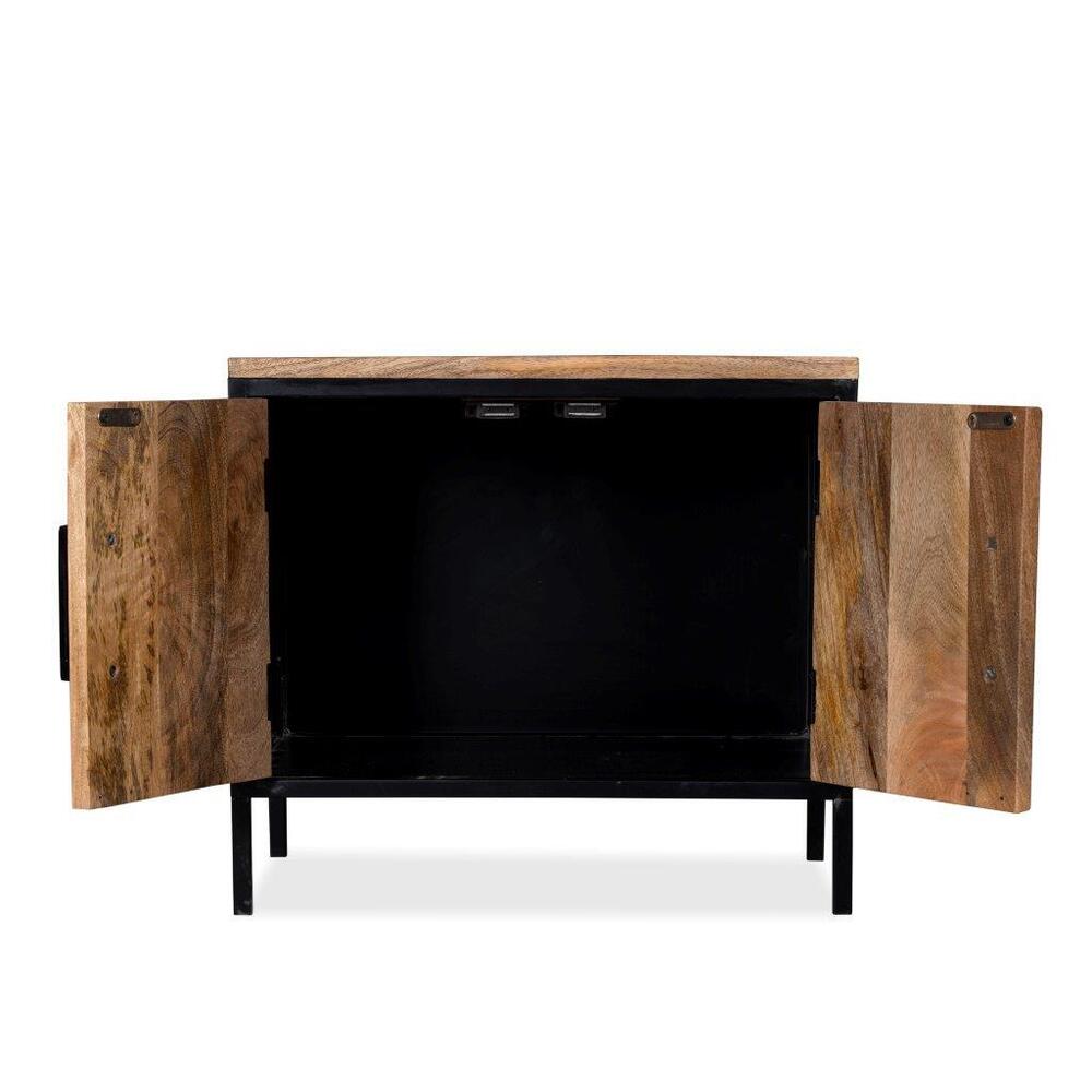 Brown Bed Side Cabinet - Artwork: Handmade
