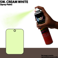 Apar  Spray Paint Sw. Cream White  Compatible for Swaraj Tractors -440 ml