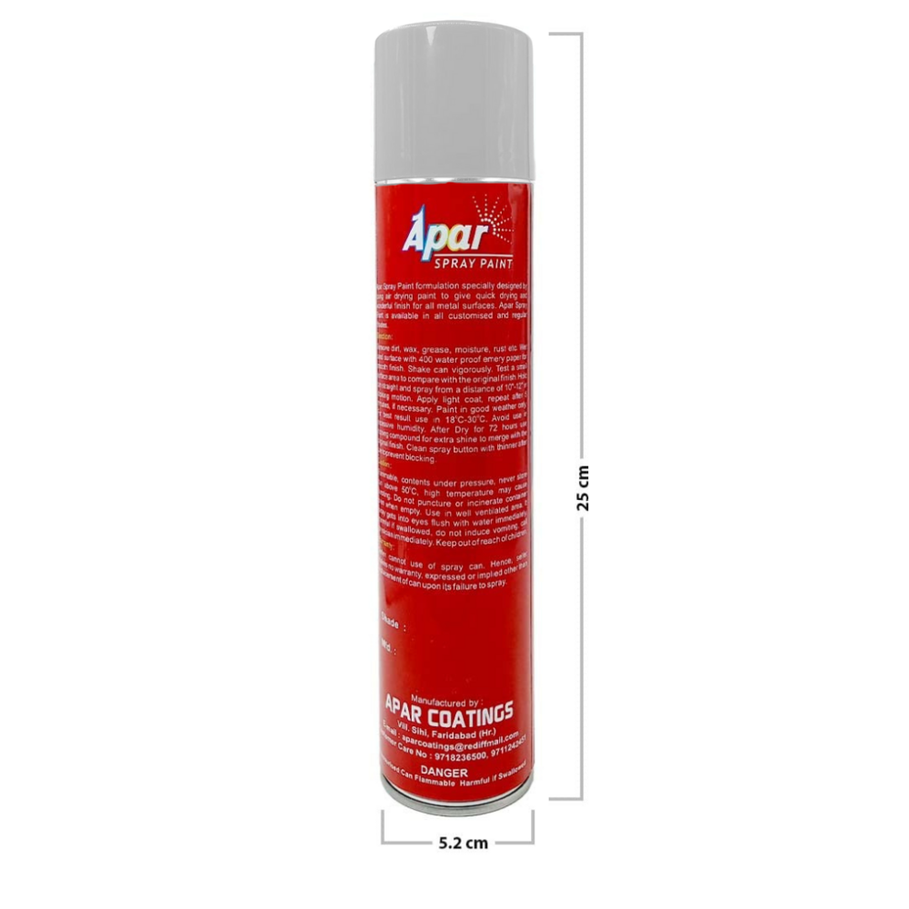 Apar  Spray Paint Sw. Cream White  Compatible for Swaraj Tractors -440 ml