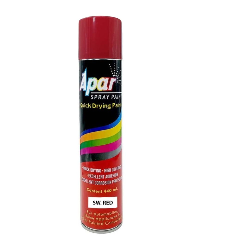 Apar  Spray Paint Sw. Red  Compatible For Swaraj Tractors -440 Ml - Physical Form: Liquid