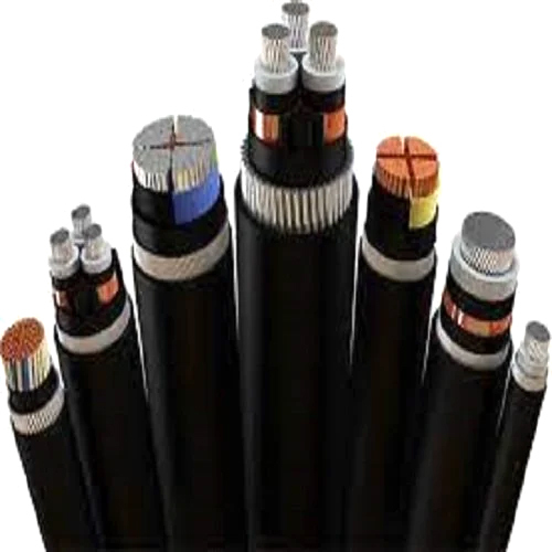 Polycab Aluminium Armoured Cable - 300 Sqmm, 100 Meter Length, Black Jacket | High Voltage, 1 Core, XLPE Insulation, Round Conductor