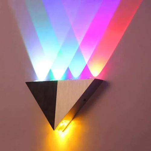 Wipro Make 2 X 5 W Extrio Triangular Wall Light - Application: Outdoor