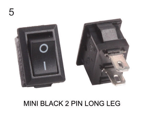 MINI  BLACK 2 PIN LONG LEG