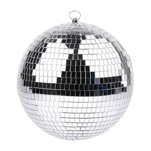 8 Inch Glass Ball - Color: Silver