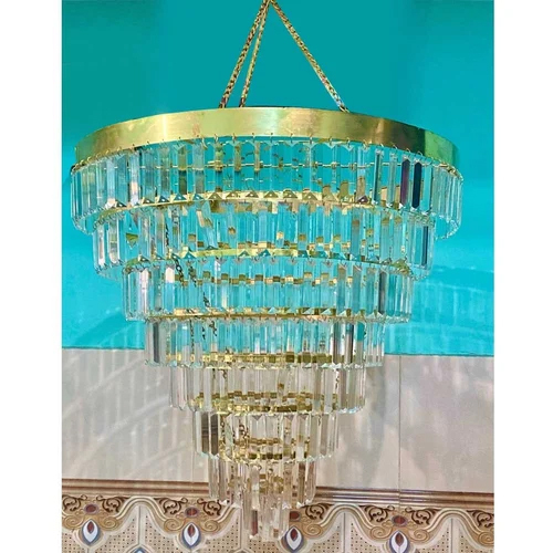 3.5Ft Crystal Patri Chandelier - Color: Golden