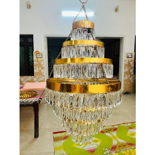 Decoration Crystal Hanging Chandelier - Color: Golden