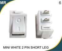Mini Switch 2 Pin Short Leg - Color: White And Red