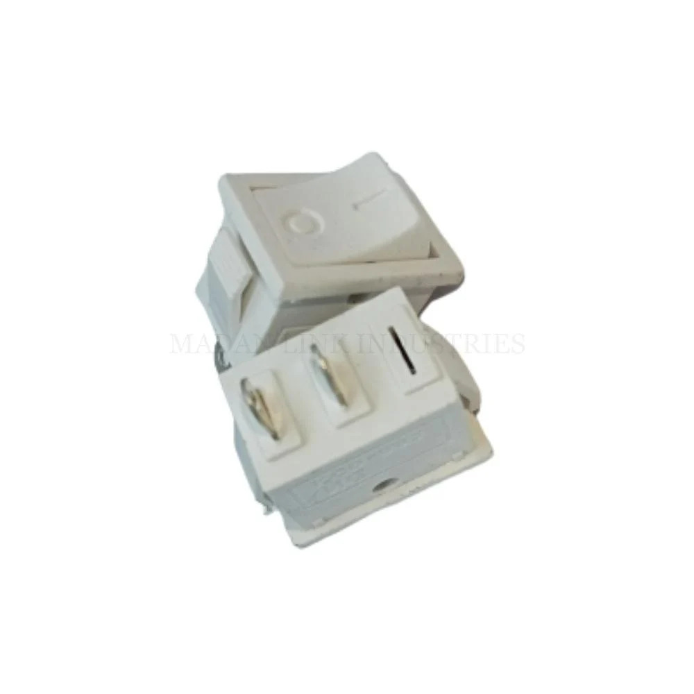 Mini Switch 2 Pin Short Leg - Color: White And Red