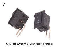 MINI BLACK 2 PIN RIGHT ANGLE