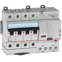 Legrand 30ma Rcbo Circuit Breaker - 4 Poles, 63 Ampere, 240 Volt , Sleek White Finish With Residual Current Device For Enhanced Safety