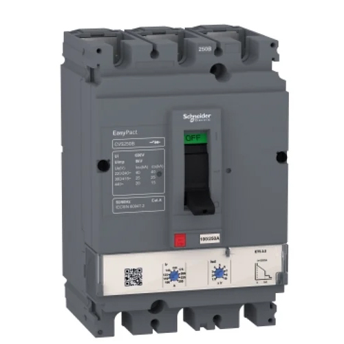 Schneider Make Mccb Circuit Breaker - Color: Gray