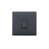 Mylinc 6 A One Way Switch With Indicator - Polycarbonate Material, Black Color, 230 Volt, 6 Amp, Insulation Resistance 100 Mî© Min, Operating Temp -40 To 130â°c